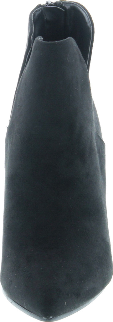 Bella Marie Kendall-10 Women's Soft Round Toe Elastic Cut Out Stiletto Booties