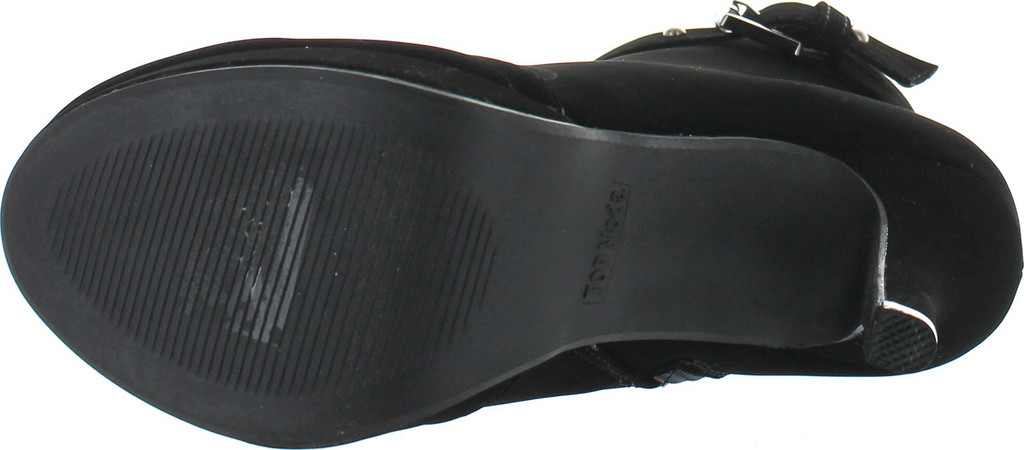 Top Moda George-15 Women's Strap Buckle Stiletto Heel Ankle Booties