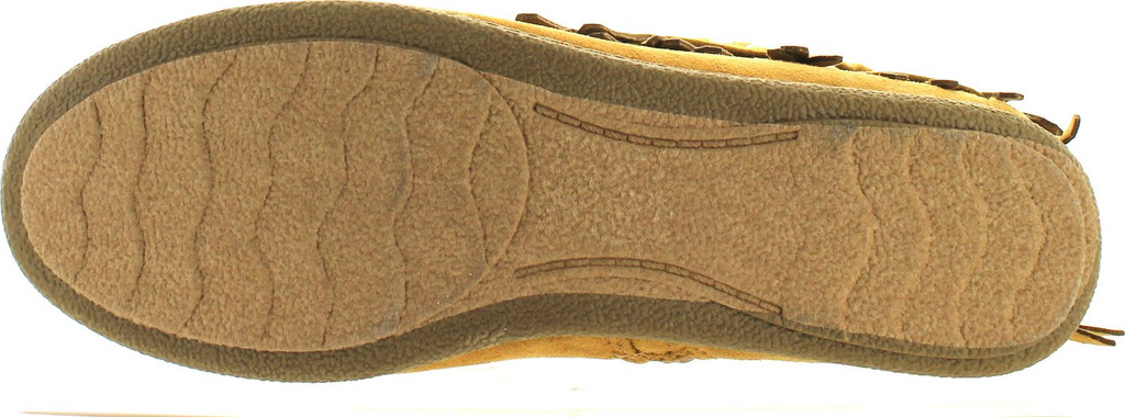 Soda Women's Dahlia Faux Suede Moccasin Fringe Wedge Ankle Booties