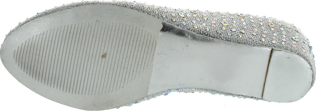 Chase & Chloe Womens Bobby-12 Round Toe Med Low Heel Wedge Pump
