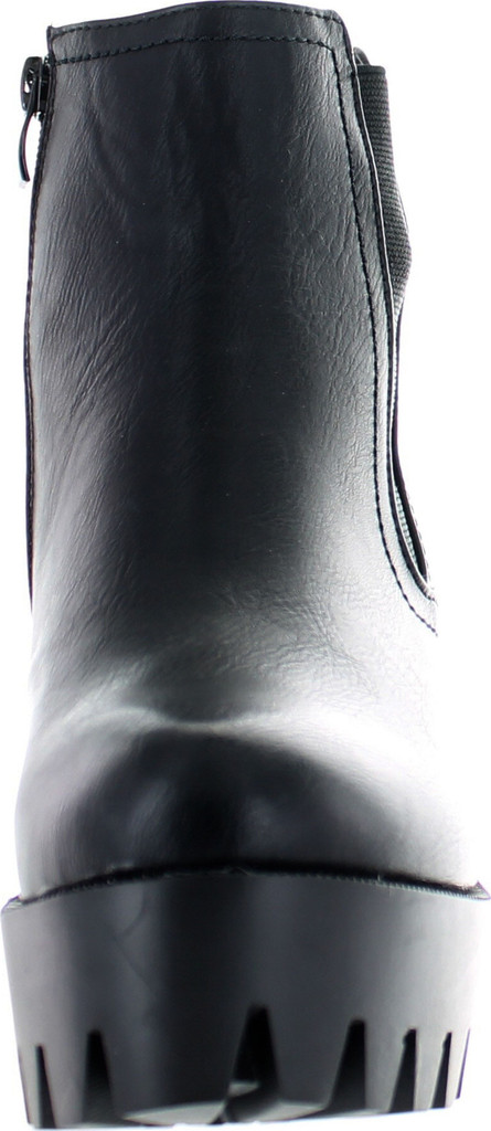 Refresh Fabia-01 Women's Elastic Side Zip Lug Sole Platform Chunky Ankle Boots