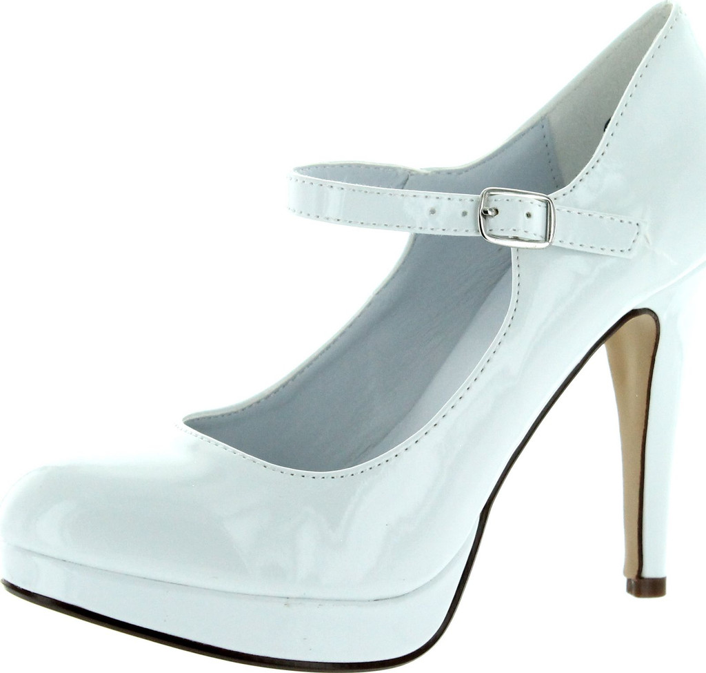 Delicious Tie-H Simple Mary-Jane Round Toe Platform Dress Heels