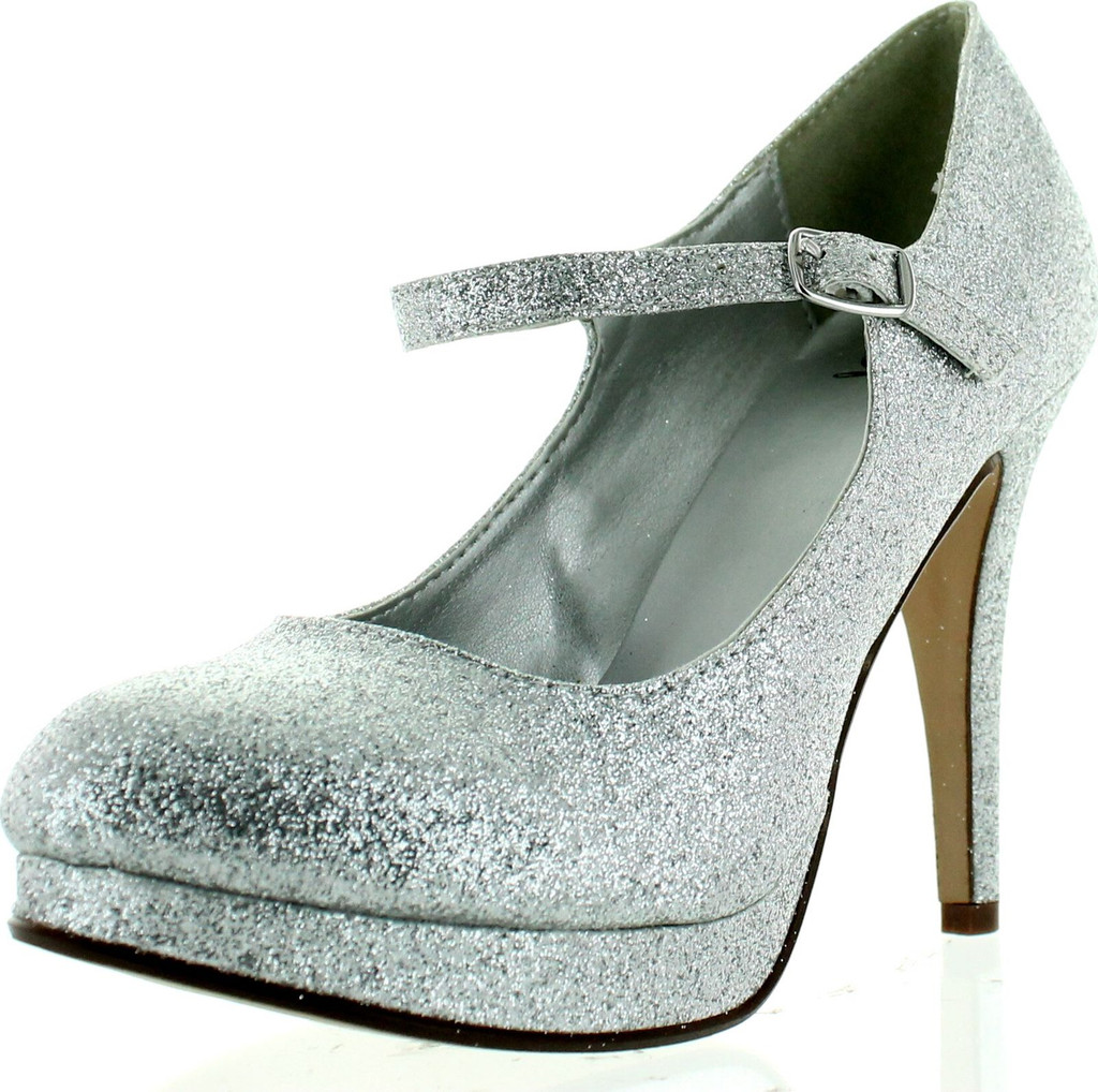 Delicious Tie-H Simple Mary-Jane Round Toe Platform Dress Heels