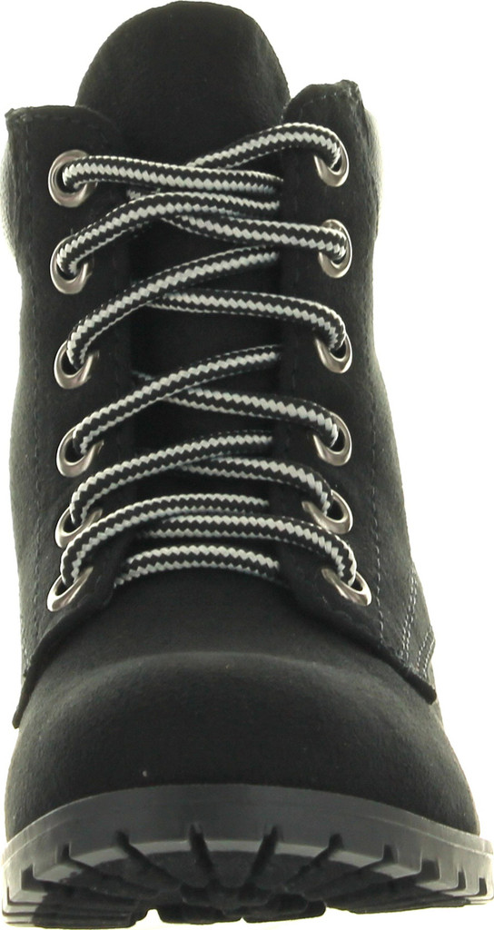 Soda Womens Equity-S Padded Collar Ankle Lace Up Boot