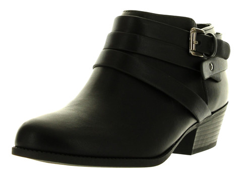 Soda Alum Womens Stylish Buckle Strap Dress Ankle Bootie