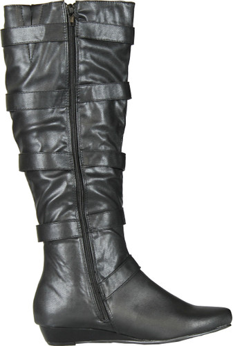 Gomax Womens Agatha Cute Fashion Boots With Buckle Detail