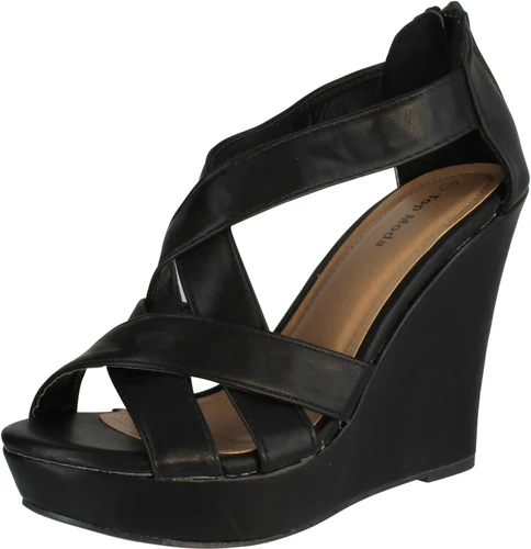 Top Moda Ella-18 Womens Gladiator Wedge Heel Sandals