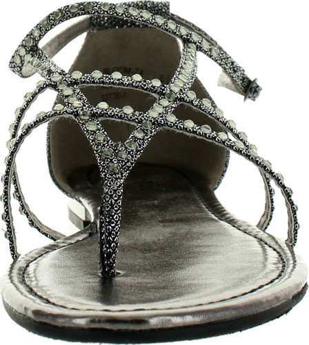 Bamboo Bloom-74 T-Strap Flat Gladiator Sandal