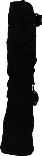 Maggie-38 Women Knee High Kitty Heels Wide Shaft Boots