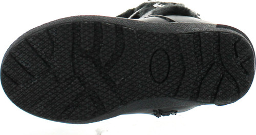 Lucky Top Youth-1K Children Girl's Low Heel Double Buckle Knee High Snow Boots