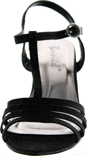Bonnibel Womens Flosa-1 Glitter T Strap Wedge Dress Sandals