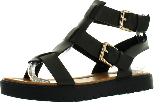 Via Pinky Fallon-06 Women's Open Toe Strap Flat Gladiator Sandals