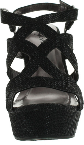 Styluxe Twin-08 Womens Sling Back Buckle Strap Sandal Wedge