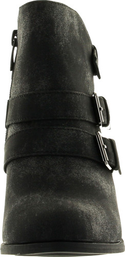 Forever Camila-64 Womens Fashion Chunky Heel Buckled Strap Ankle Booties