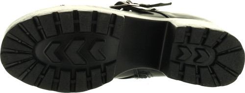 Static Footwear Hayden-3 Women Round Toe Buckle Strap Side Zip Platform Chunky Ankle Booties