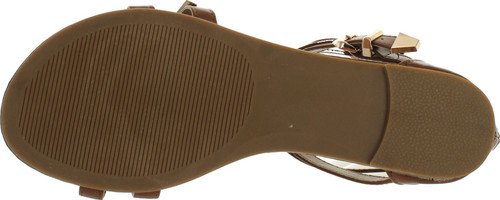 Veevee Womens Gladiator Sandals Flats W/Multi Buckle Straps