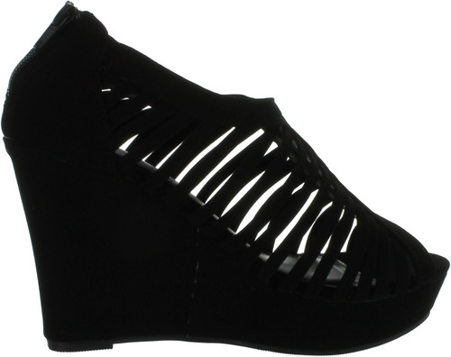 Top Moda Womens Denver-1 Gladiator Wedge Heel Sandals