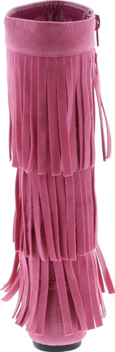 I Love Kids Ava-18K Children's 3-Layers Fringe Moccasin Style Mid-Calf Boots