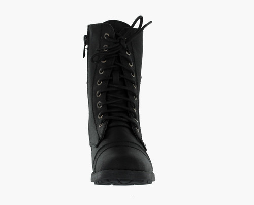 Lucky Top Soda Pack72 Dome Girls Faux Leather Combat Boots