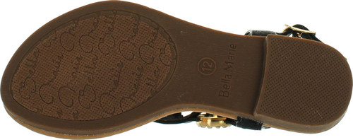 Bella Marie Girls Marie-9K Fashion Slip On Cute Braid Style Strappy Buckle Kids Sandals