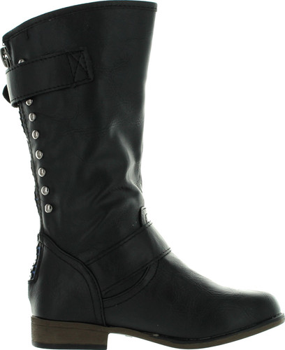 Link Legend-24K Girls Two Buckle Zipper Back Boots