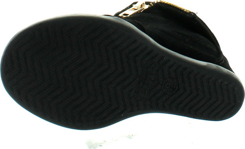 Peter Gladys24 Kids Tan Fashion Leatherette Suede Lace-Up High Top Wedge Sneaker Bootie