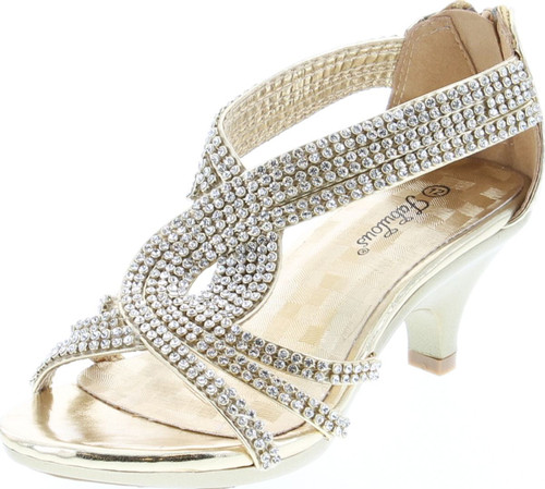 Forever Link Girls Angel-37K Dressy Heel Sandals