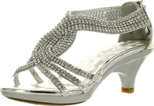 Forever Link Girls Angel-37K Dressy Heel Sandals