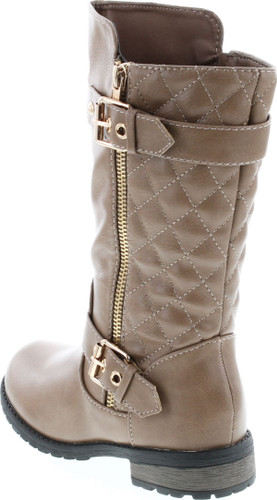 Link Mango-21K Little Girls New Knee High Flat Riding Boots Shoes