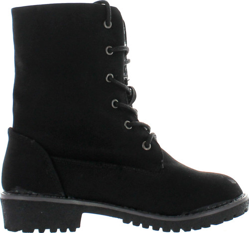 Bella Marie Newyork-28K Girl Kids Girls Youth Fold Over Combat Print Boots Synthetic Shoes