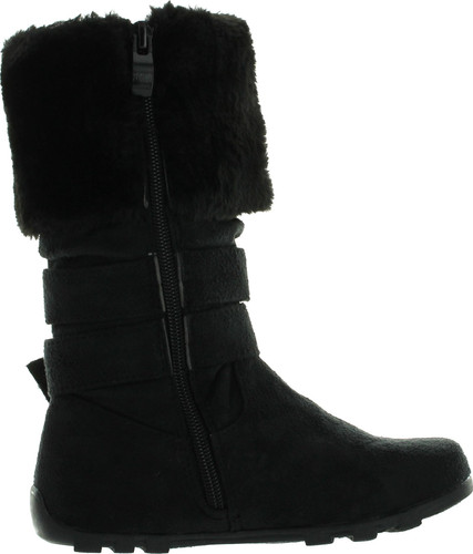 Diamond New Girls Slouch Comf Tall Midcalf Suede Winter Boots Shoes