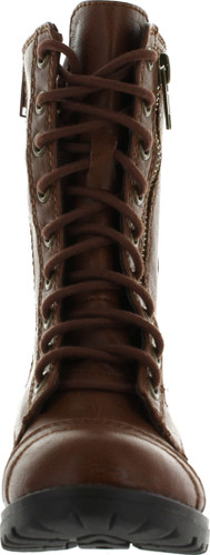 Soda Girls Kids Dome-2S Lace Up Military Combat Boots