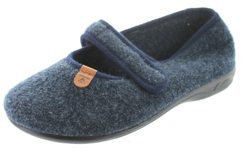 Sc Home Collection Womens Felt Closed Toe Mary Jane Slippers