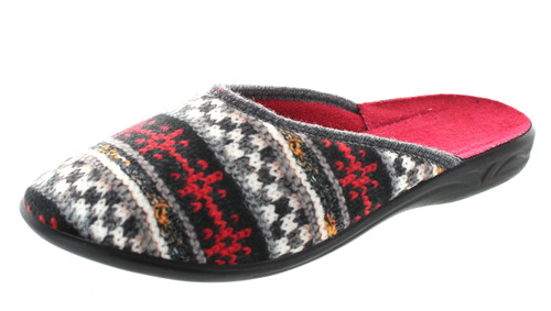 Sc Home Collection Womens Comfortable Cozy Closed Toe Knit Print Slippers