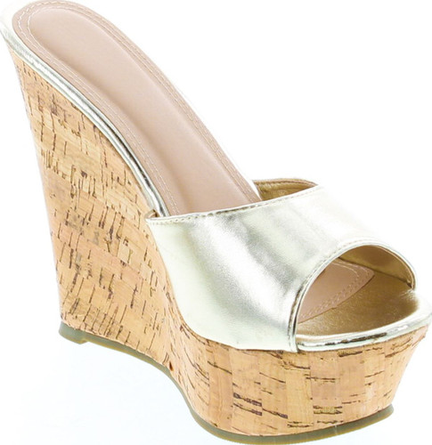 Fashion Focus Womens Ardo-42 Popular Wedge Sandal