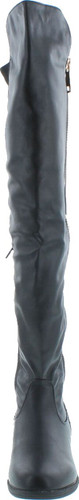 Bamboo Monterey-05 Women's Stretch Back Side Zipper Low Heel Over The Knee Boots