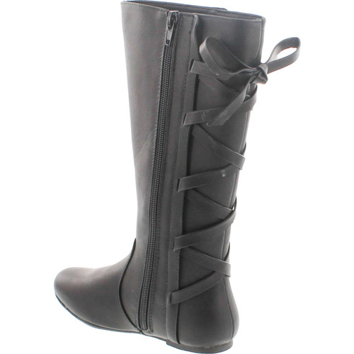 Yoki Kristin-K Girls High Top Boots With Bow At The Back