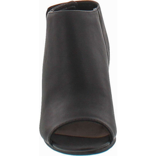 Soda Women's Harlyn-S Leatherette Cutout Peep Toe Booties