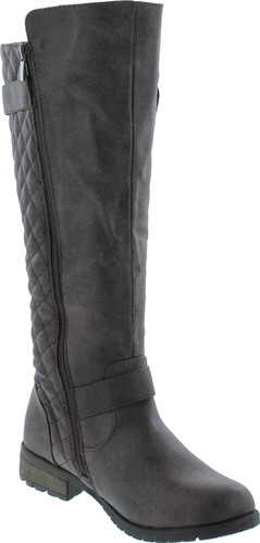 Liliana Kenzy-6 Women's Drawstring Tie Chunky Heel Over Knee High Stretchy Boots