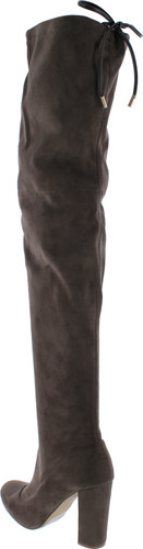 Liliana Kenzy-6 Women's Drawstring Tie Chunky Heel Over Knee High Stretchy Boots