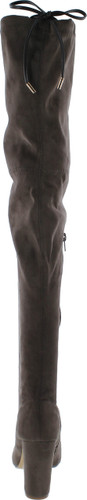 Liliana Kenzy-6 Women's Drawstring Tie Chunky Heel Over Knee High Stretchy Boots