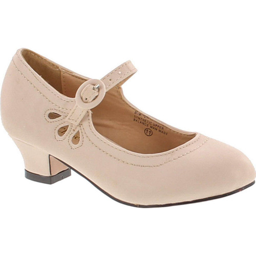 Chase & Chloe Mimi-2K Girl's Stitching Cut Out Mary Jane Kitten Heel Dress Pumps