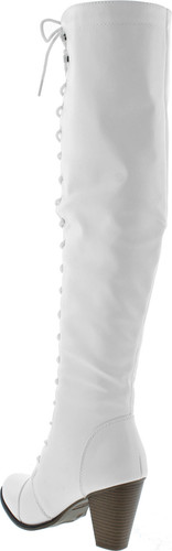Forever Camila-48 Womens Chunky Heel Lace Up Over The Knee High Riding Boots