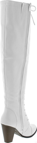 Forever Camila-48 Womens Chunky Heel Lace Up Over The Knee High Riding Boots