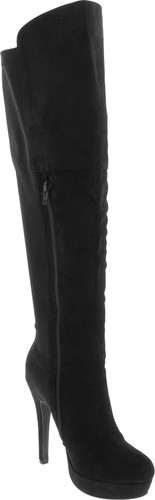 Delicious Women's Venga Faux Leather Over The Knee High Heel Boots