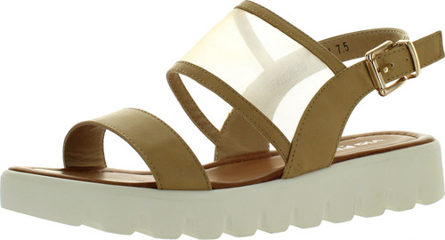 Via Pinky Fallon-02 Womens Open Toe Cushioned Strappy Low Platform Sandals