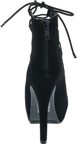 Delicious Shoppy Patron Women's Platform Lace Up Heels