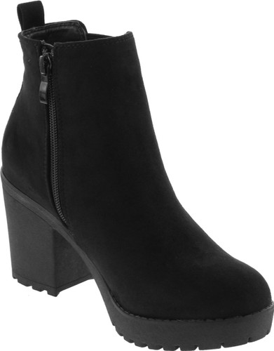 Refresh Club-01 Women's Slip On Chunky Heel Ankle