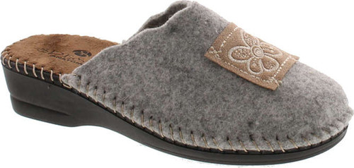 Sc Home Collection Womens 15217 Natural Wool Hippie Flower Cozy House Slippers Made In Europe