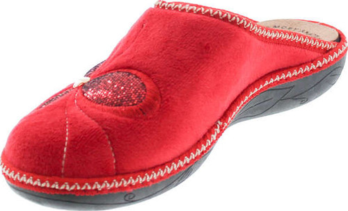 Sc Home Collection Womens 13117 Plush Embroidered Cozy House Slippers Made In Europe
